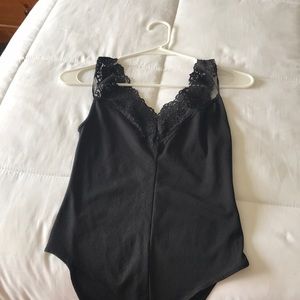 Black Zara detailed bodysuit